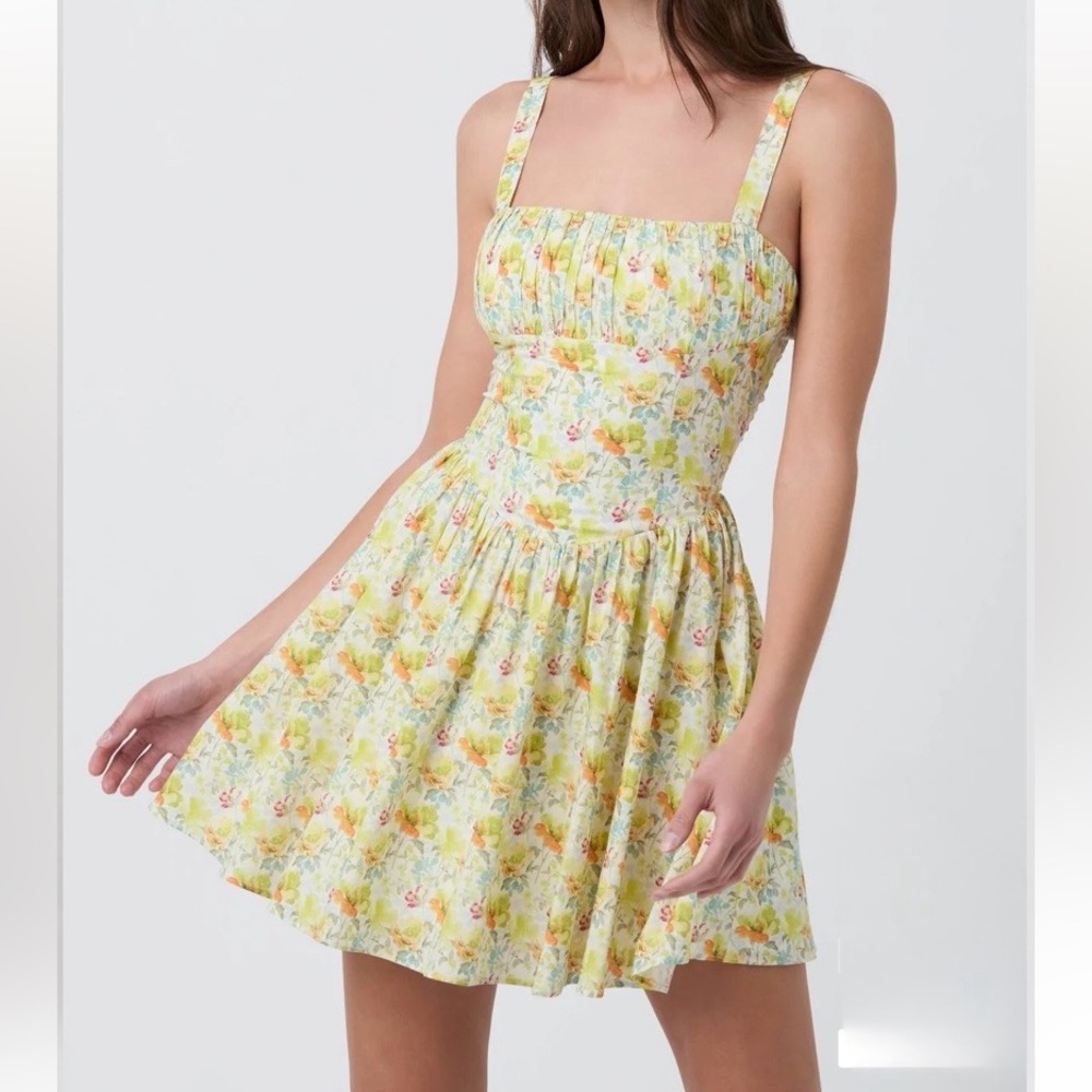Astr Floral Milkmaid Mini Dress - Picture 5 of 13